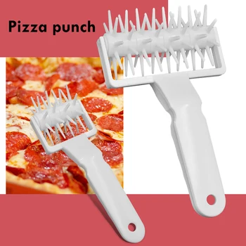 

Plastic DIY Pie Pizza Cookies Dough Roller Pastry Needle Wheels Cutter Bread Hole Punch Baking Tools for Home Kitchen