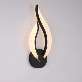 

AC85V-265V 9W Modern LED Wall Lamp Bedside Corridor Hall Home Light Sconce Lighting Fixture for Living room Bedroom #