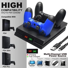 PS4 Pro тонкий двойной беспроводной контроллер зарядное устройство быстрый геймпад зарядная док-станция для sony Playstation 4 Play станция 4 PS 4 аксессуары