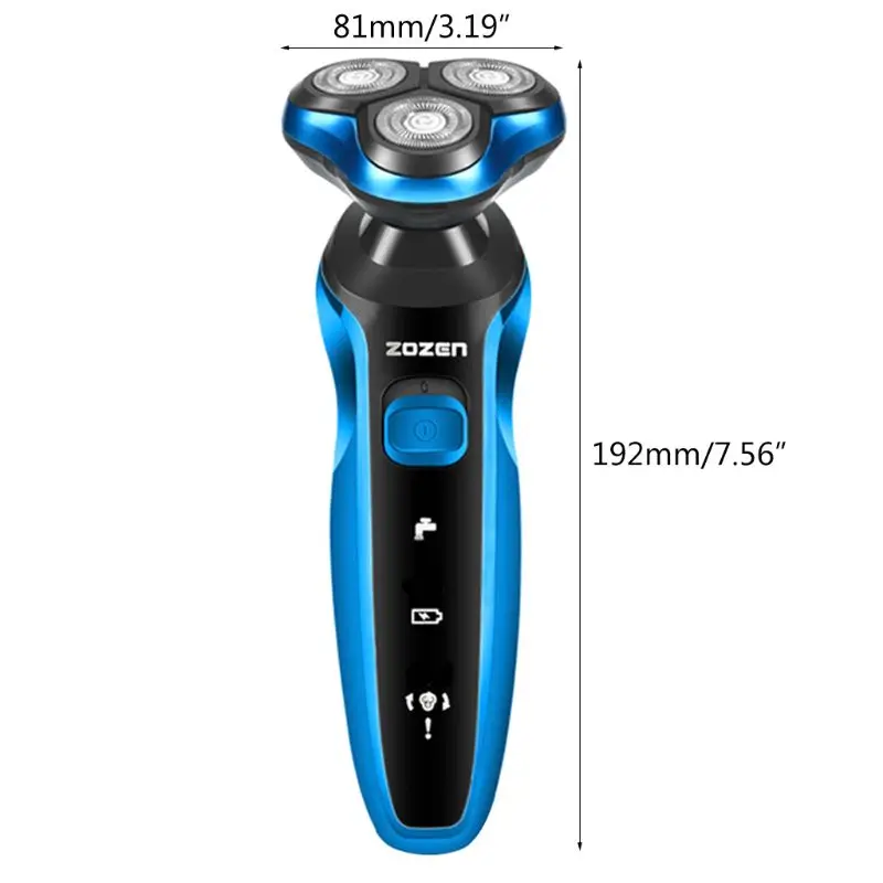 Мужская электробритва перезаряжаемая бритва с USB бритвенная машина триммер для бороды моющаяся влажная сухая Водонепроницаемая электробритва