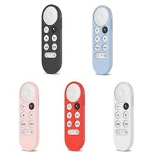 Antiderrapante caso de silicone macio controle remoto capa protetora escudo para-google chromecast tv 2020 controle remoto de voz