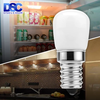 LED 냉장고 전구 E14 3W 냉장고 옥수수 전구, 220V LED 램프, 흰색/따뜻한 흰색 SMD2835, 할로겐 샹들리에 조명 교체, 2 개