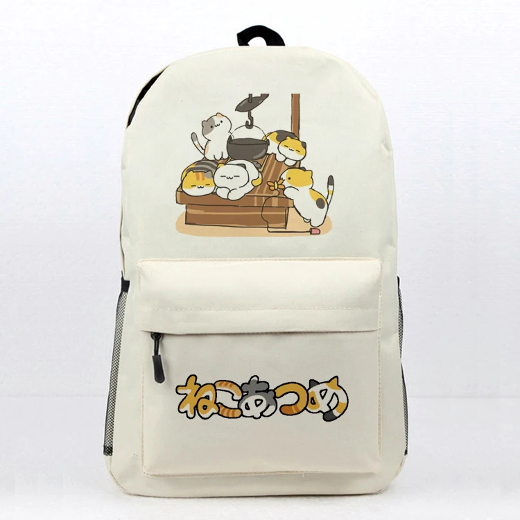 Neko Atsume, рюкзак для косплея, Студенческая школьная сумка на плечо, рюкзак для ноутбука, рюкзак для путешествий, подарок