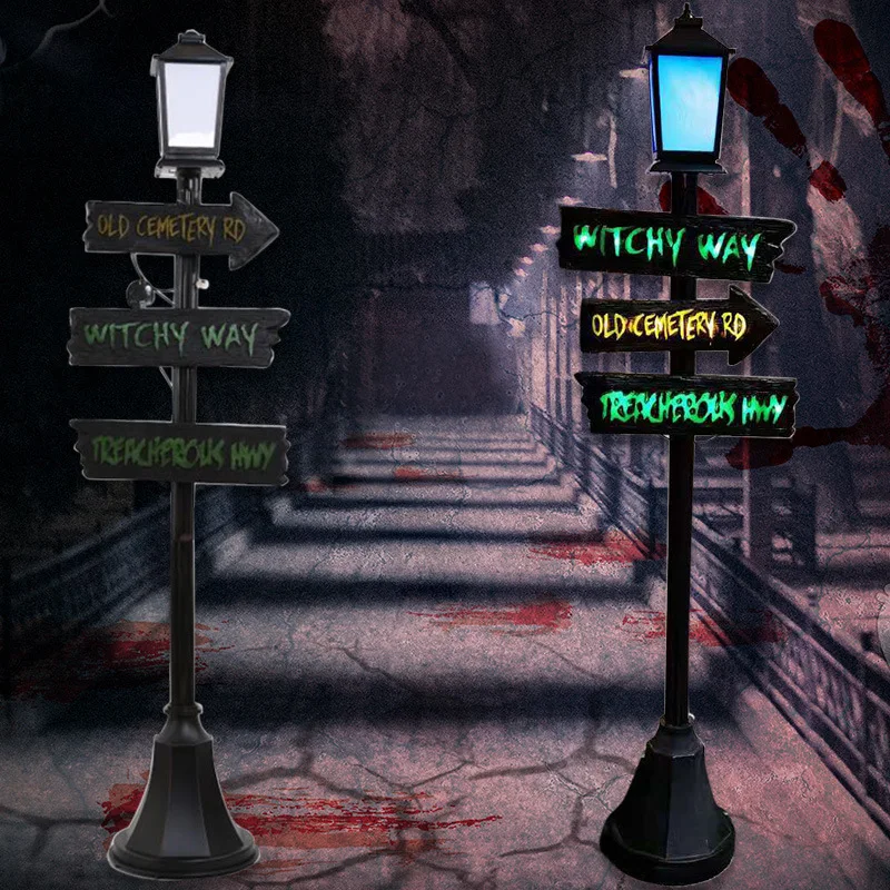 Halloween Bar Signs 2022 2022 Halloween Street Lamp Large Scale Decoration Bar Haunted House Party Scene With Hanging Decor Christmas Decor Party Diy Decorations Aliexpress
