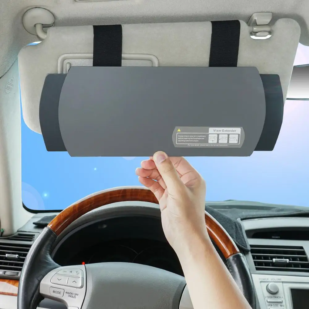 Car Visor Sunshade, WANPOOL Car Visor Anti glare Sunshade Extender for