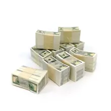 Pocket size paper money A bundle Miniature Play Money US 100 1Banknotes Dollhouse Toy Accessories Shooting
