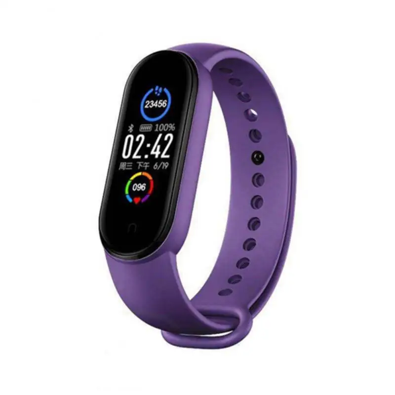 M5 Smart Bracelet Heart Rate Blood Pressure Health Waterproof Smart Watch With Pedometers Wristband Fitness Tracker