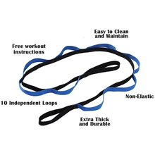 Синий Хризантема веревка Аэробика эластичный ремень для йоги шнуровка Пояс антигравитационный воздушный аксессуары для гамака плоский ремень тяга веревка