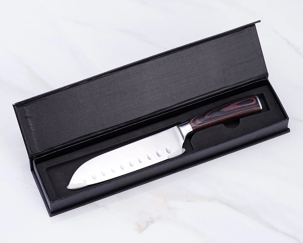 Японский нож кухонный из нержавеющей стали 7 дюймов Кухонные ножи Santoku нож для суши мясо рыба сашими нож шеф-повара кухонные инструменты