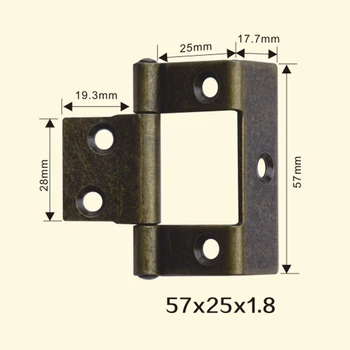 

Freeshipping 57*25*1.8mm Iron Metal Hinge Sewing Machine Folding Table Furniture Flip Tray Hinges Big Door Hinges