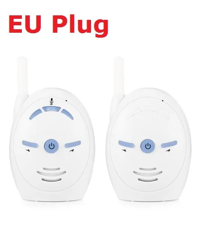 EU Plug 2,4 ГГц беспроводной детский монитор перезаряжаемый звук цифровой аудио Детский Монитор двусторонняя связь домофон VOX Функция обнаружения звука - Цвет: EU Plug
