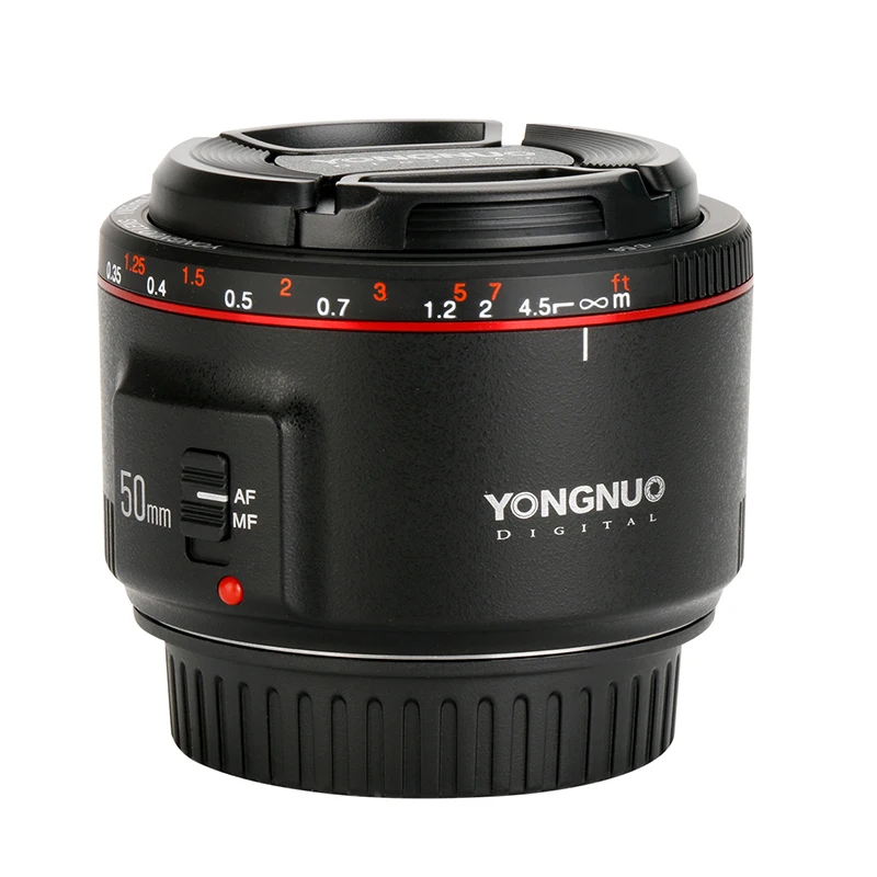 Объектив YONGNUO YN F1.8 II 50 мм линза с широкой диафрагмой автофокусировка эффект бокэ
