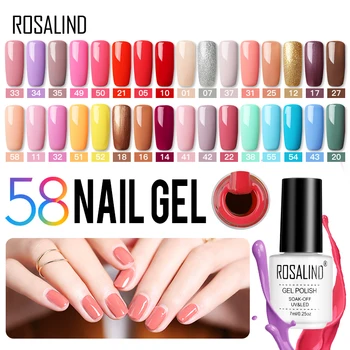 

ROSALIND Hybrid Varnishes Gel Nails Polish All For Manicure Semi Permanent Nail Art Gellak UV Nail Gel Vernis Design Top Coat