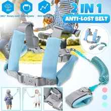 Ребенок анти-потерянный ремешок на запястье и 1,5/2/2,5 м ремень Веревочный Поводок для малышей Магнитные защитные прогулочная ручной ремень браслет