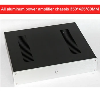

All-aluminum Power Amplifier Chassis WA118 Tube Amplifier Power Supply Case Audio Shell Multi-purpose Enclosure 350*425*80MM