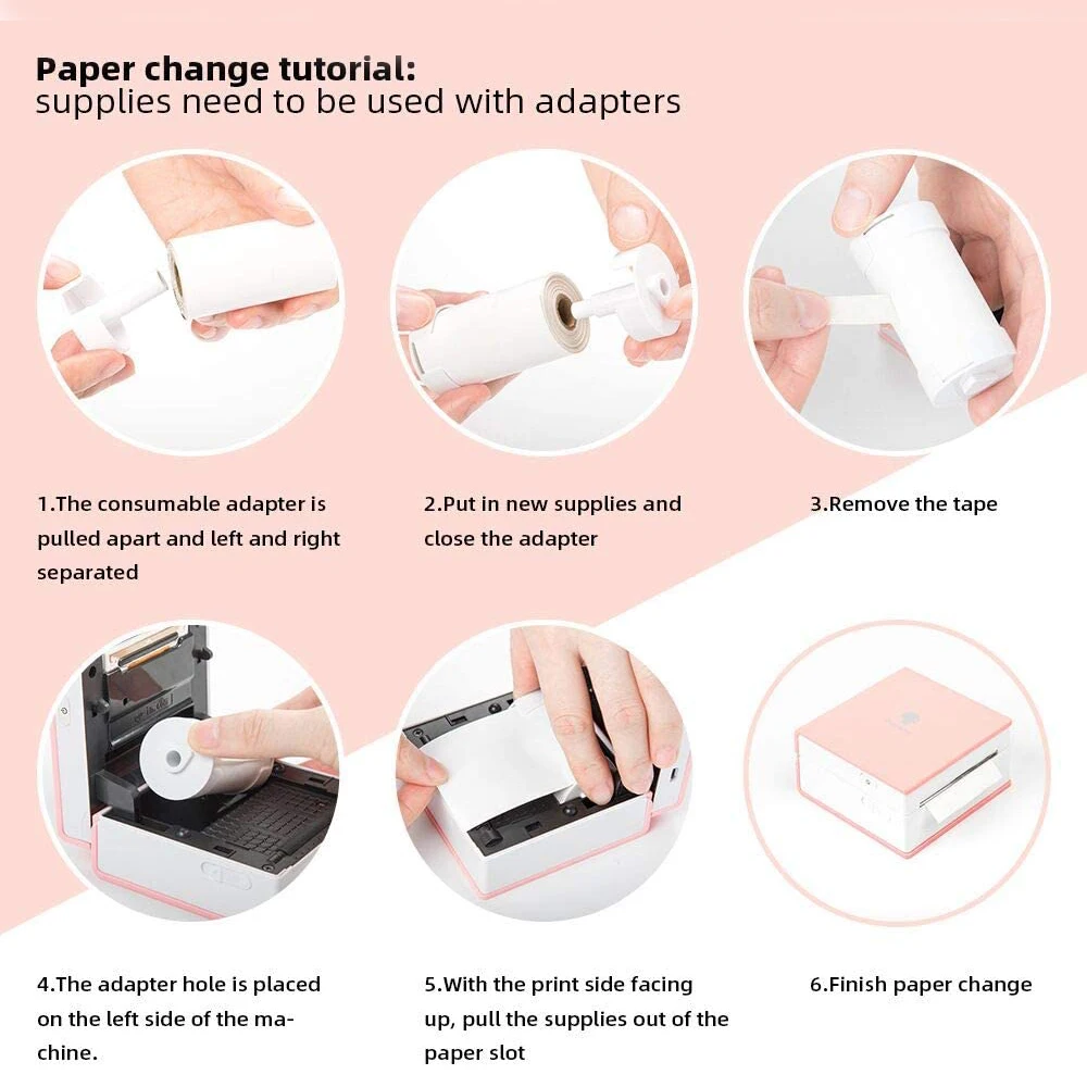 Sticker Paper Transparent Adhesive White Sticker Transparent Thermal Paper for Phomemo M02/M02 Pro/M02S Printer Printable Sticker Photo Papers