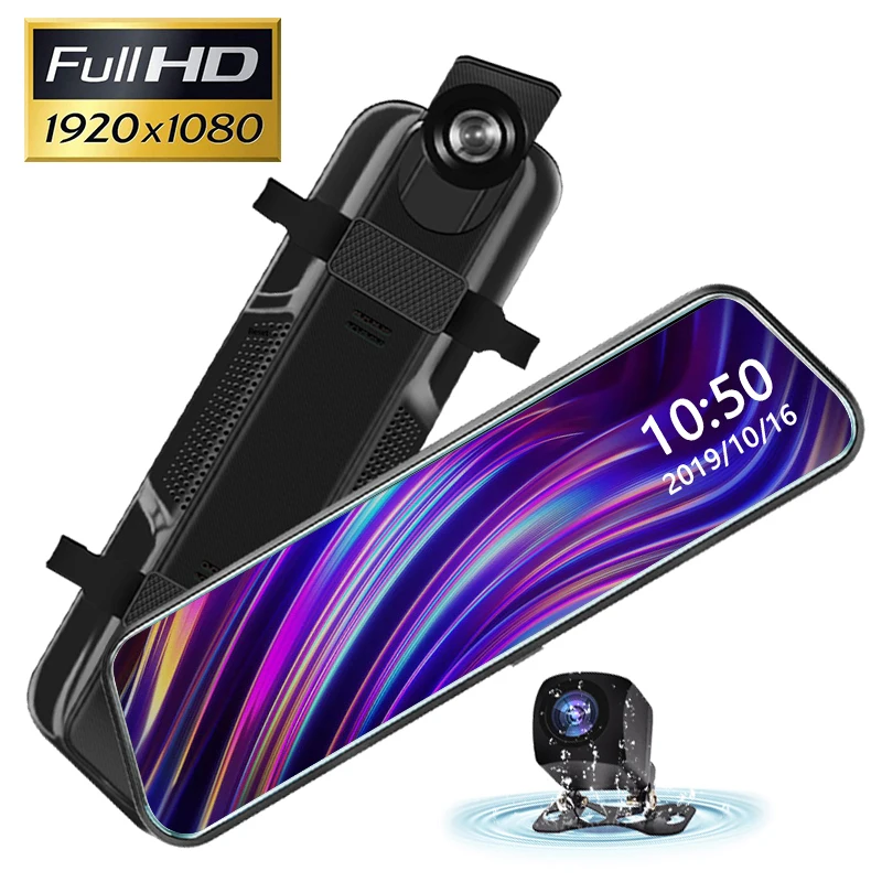 Видеорегистратор на зеркало заднего вида 10 дюймов Full HD 1080P | Автомобили и