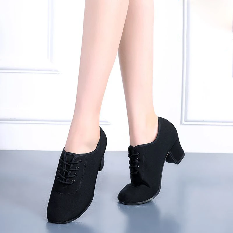 Women's Shoes Breathable Soft-soled Dance Shoes Women's Sports Shoes Ballet Shoes Comfortable High-heeled Women's Cloth Shoes