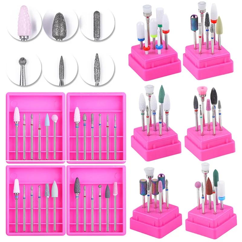 

30pcs Nail Drill Bits Set Polishing Remove UV Gel Mixed Sizes Toes Finger Nails Sanding Tools for Nail Design Accessories