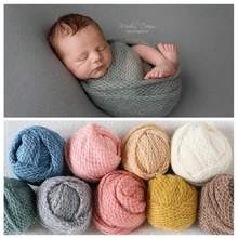 Hot Sale 40 150*165CM Baby Photo Lattice Knit BeanBag Cover Fabric Newborn Props for Photography Wraps Accessorie Studio Blanket
