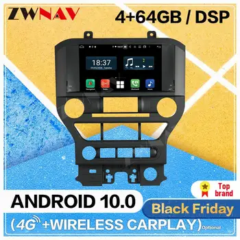 

Carplay Android 10.0 screen Car Multimedia DVD Player for Ford Mustang 2015+ BT GPS Navigation Auto Audio Radio Stereo Head unit