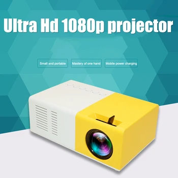 

Projector Mini Portable Home Theater Office HD 1080P Entertainment Built-in Speaker DJA99