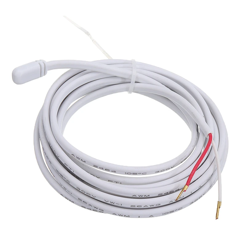 MoesHouse 2.5M Length 10K 3950 16A IP68 Electric Floor Sensor Probe for Floor Heating System Thermostat for NTC sensor