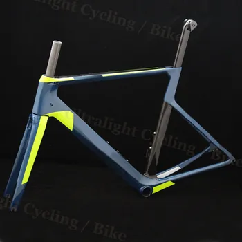 

Carbon-Road-Frame Fork V Brake / Disc-Brake Bicycle-Frames Road-Bike T1000 Handlebar With Or New-Model