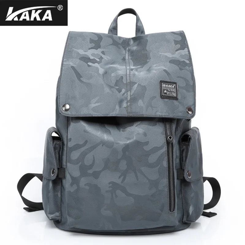 

17 New Style Spring And Summer Outing Men Trendy Bag Multi-functional Oxford Packsack Men's Backpack Multi-Compartment Storage B