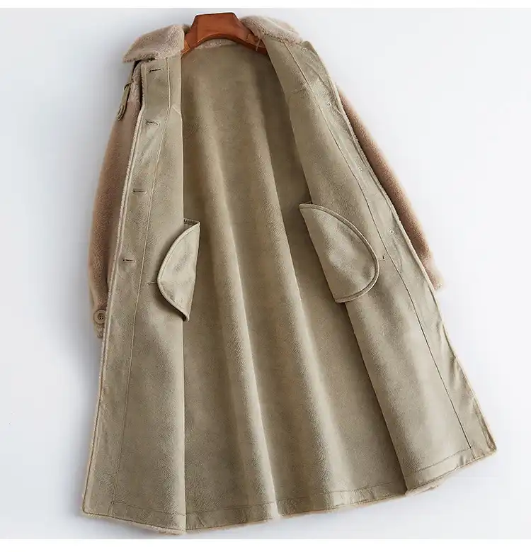 jaqueta com pelo de ovelha