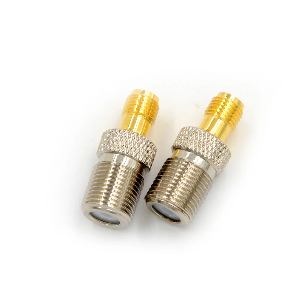 1pcs Female F Type Jack To SMA Female Plug Straight RF Coax Adapter F To SMA Convertor to Connector