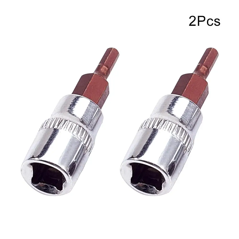 H3x38mm Utoolmart Профессиональный 2 шт 1/" 38 мм длина привода шестигранные бит розетки набор H3~ H8 хром-ванадиевая сталь Привод гнездо адаптера - Цвет: H3x38mm