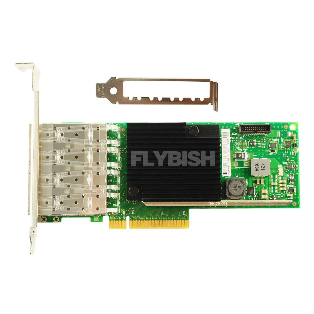 FLYBISH X710-DA4 인텔 XL710-BM1 포함 쿼드 포트 SFP + 네트워크 어댑터, 10G PCIe 3.0x8