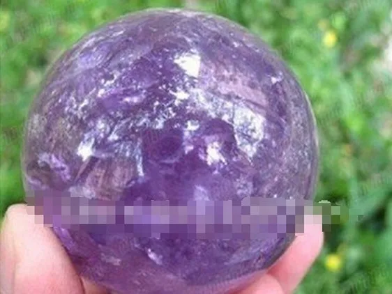 YM 309 40 мм натуральный камень аметист Кварцевый ХРУСТАЛЬНЫЙ ШАР СФЕРА+ подставка