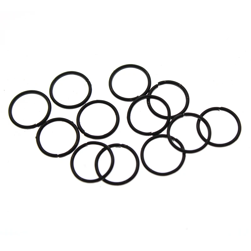black 200 шт., 3, 4, 5, 6, 7, 8, 10, 12, 14, 16 мм, кольца-скачки, серебряные, разъемные кольца, соединители для самостоятельного изготовления ювелирных изделий, аксессуары, принадлежности - Цвет: black