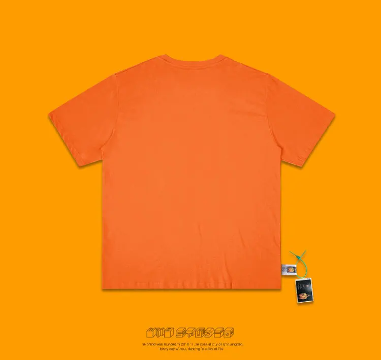 Ins High Street Girl/европейские товары, серия футболок ручная живопись маслом используется короткий рукав ленивый ветер студенческий уличный круглый