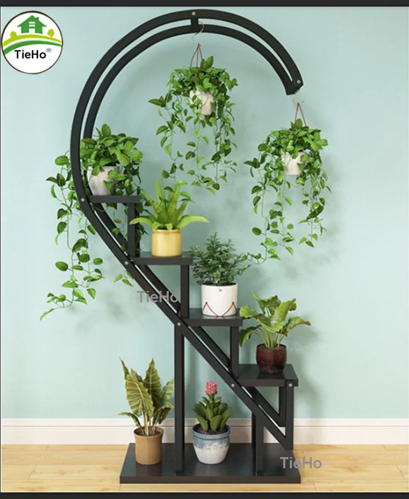 Metal Flowers Stand Planter Rack Pot Holder Floor Multi-Layer Plant Flowers Display Shelf For Living Room Home Garden