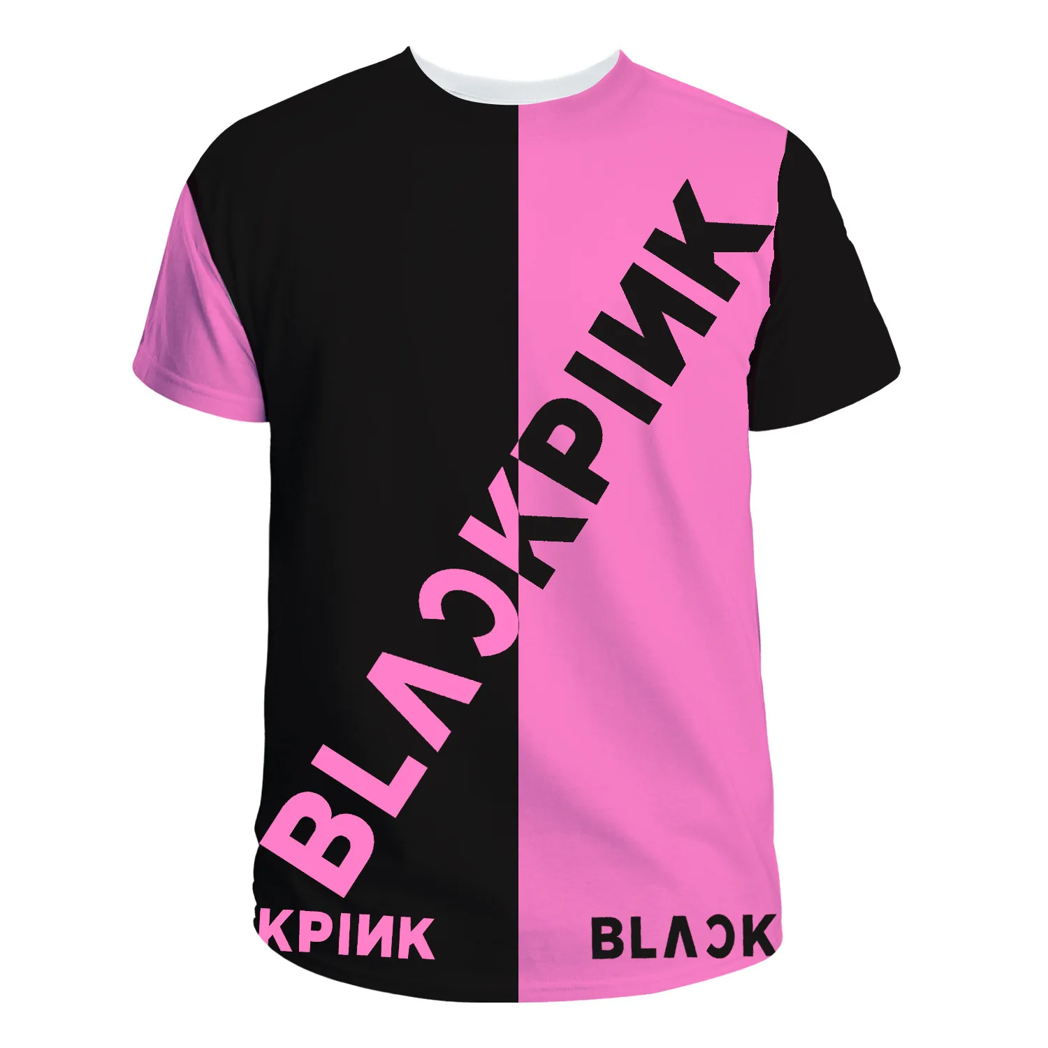 

KPOP Blackpink Periphery Short Sleeve T Pity In Your Area Concerts Respond To Aid Service Black And White Tricolor Shirt Tshirt