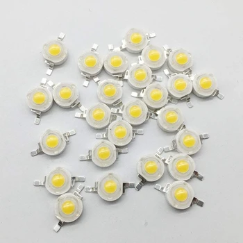 

80PCS LED Beads Natural White LED Light 1W High Power Lamp Chip 4000K LED Chip