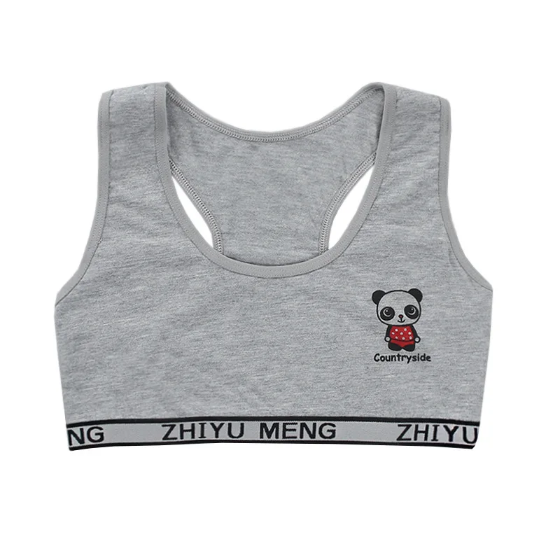 

20pc/lot Cotton Spandex Big Girl's Sport 12-16 Years Adolescente Kids Underwear Teen Bra Girl Vest