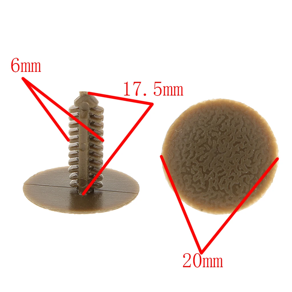 20pcs Car Nylon Headliner Rivet Retainer Clip Fastener For Toyota Yaris 2009