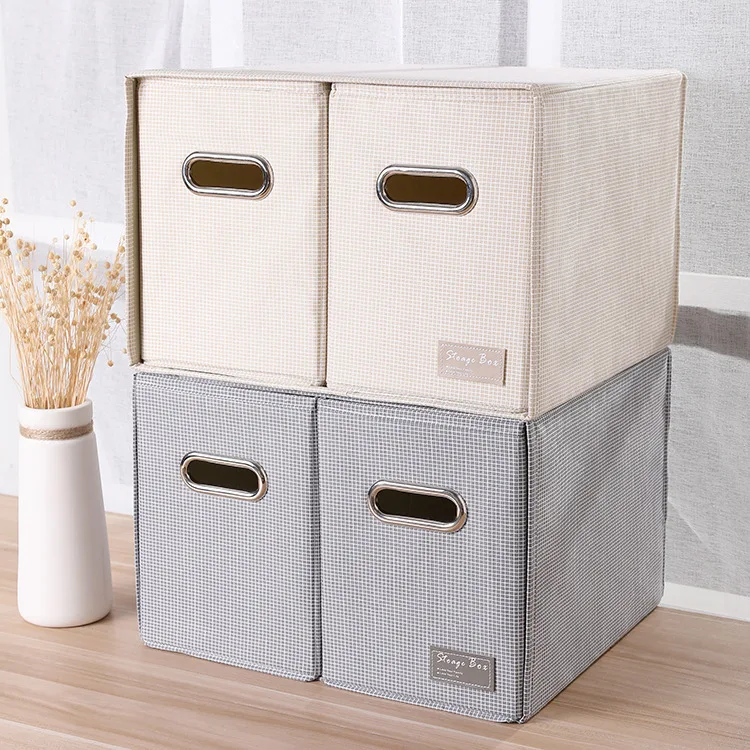 Storage Box Waterproof Storage Box Large Size Two Pumping Storage Box Desktop Storage Box File Office Storage Box
