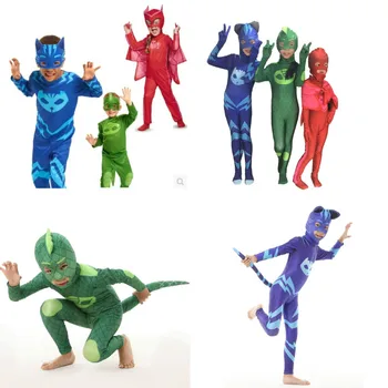 

Pajamas little hero children Halloween dress up anime clothing tights animal tights children animal party blessing costume