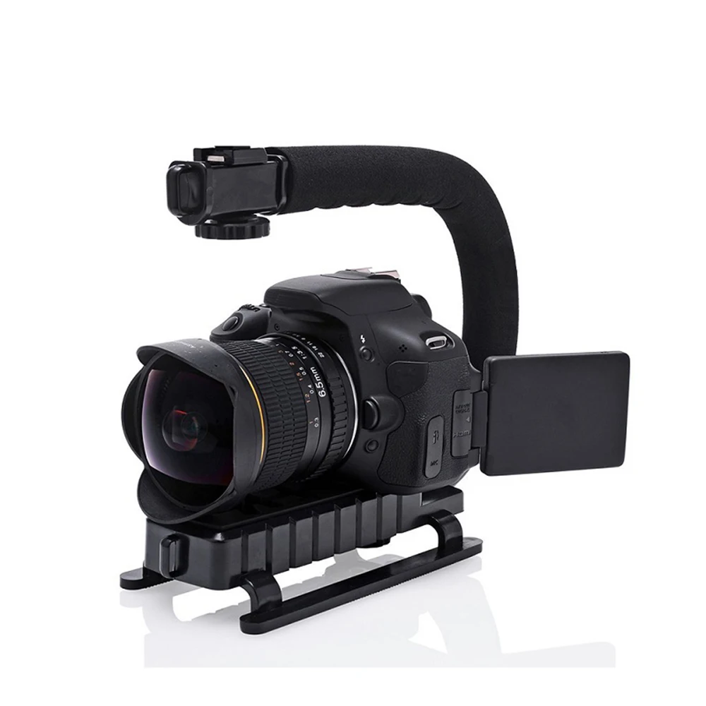 Стабилизатор для камеры MAMEN светодиодный студийный свет видео и микрофона DSLR