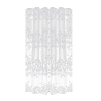 

Waterproof Mildew Resistant Shower Curtain Transparent Flowers Printed EVA Bathing Curtain for Bathroom 120x180cm