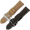 Retro Frosted leather watchband 20 22 24 26mm dark brown khaki army green strap  for men's watch accessories  Gift tool ► Photo 2/5