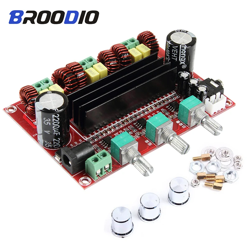 

2.1 Channel High Power Digital Audio TPA3116 Amplifier Board 2*80W+100W TPA3116D2 Subwoofer Amplifiers amplificador Module Amp