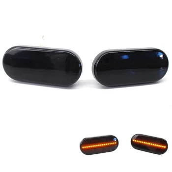 

Fit For VW Jetta Golf 3 4 MK4 Bоra T5 Passat Polo Smoked Lens Front Fender LED Side Marker Lights Light Lamp