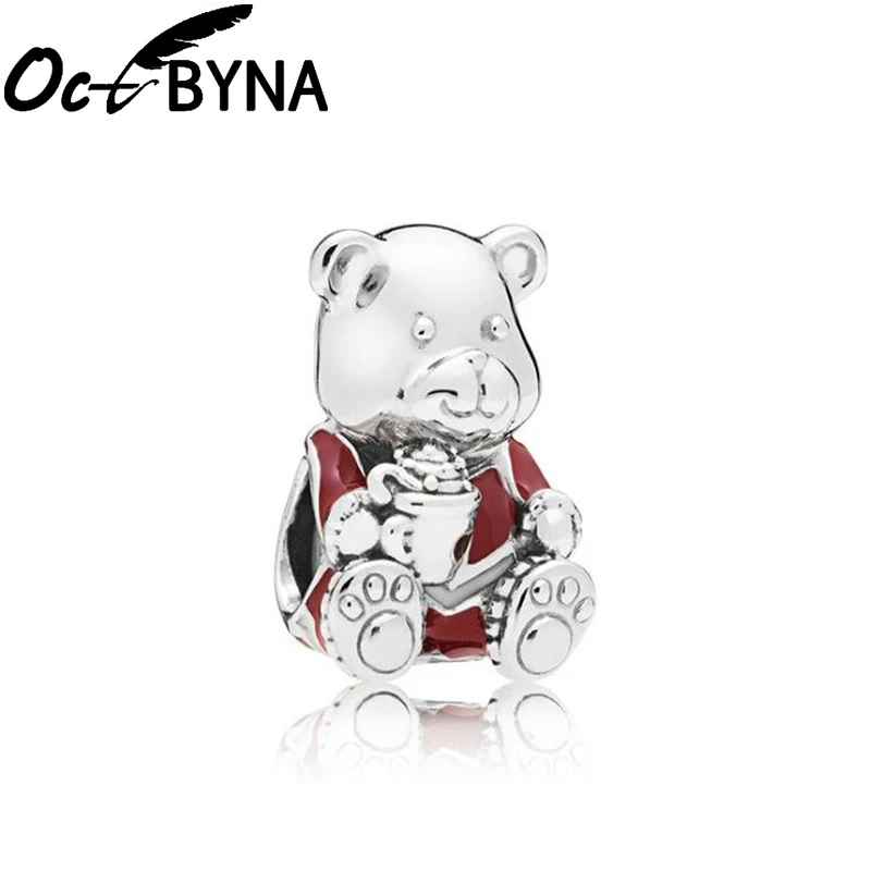 Octbyna, модные Мультяшные подвески, бусины, подвеска, подходит для браслетов Пандора и ожерелья для женщин, сделай сам, для влюбленных, изготовление ювелирных изделий, Прямая поставка