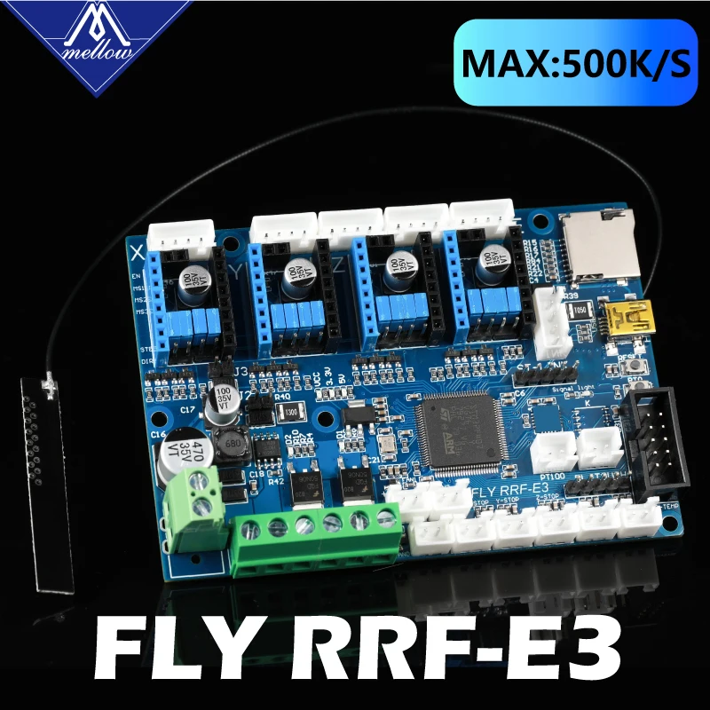 2021 mellow fly rrf e3 v1.0 wifi 32bit placa de controle reprap firmware suporte tmc2209 uart peças impressora 3d para ender 3/5 pro